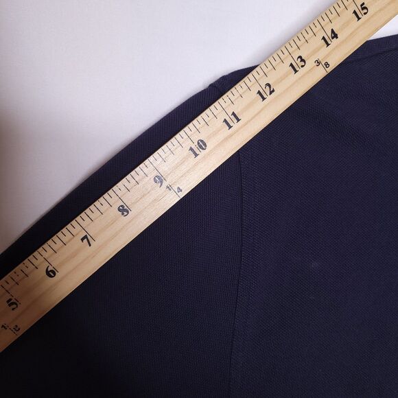 Brooks Brothers Polo Shirt Mens Medium Navy Gold Sheep Performance - Picture 9 of 11